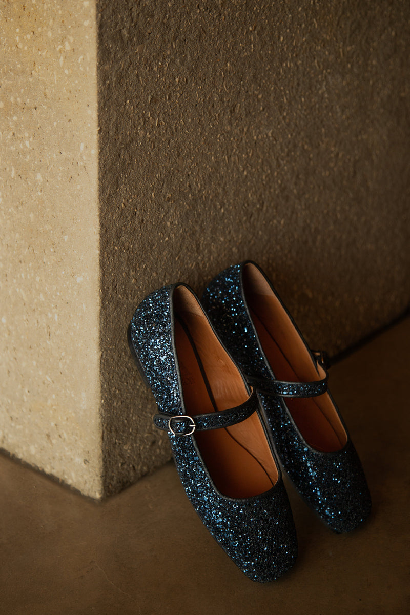 Bailarina Julia Glitter Medianoche