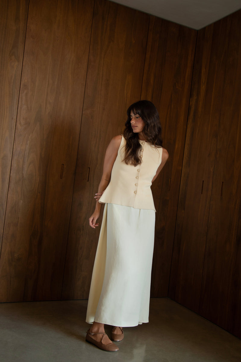 Lottie Bailarina Cruzada Camel Marrón