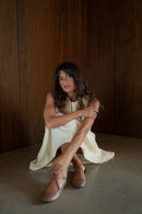 Lottie Bailarina Cruzada Camel Marrón