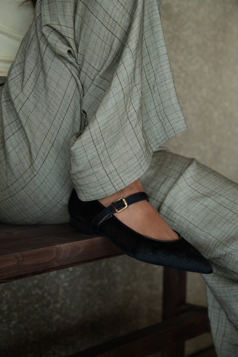 Mercedita Bailarina Pelo Becerro Negro