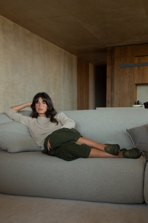 Mocasín Freddie Ante y Piel Musgo