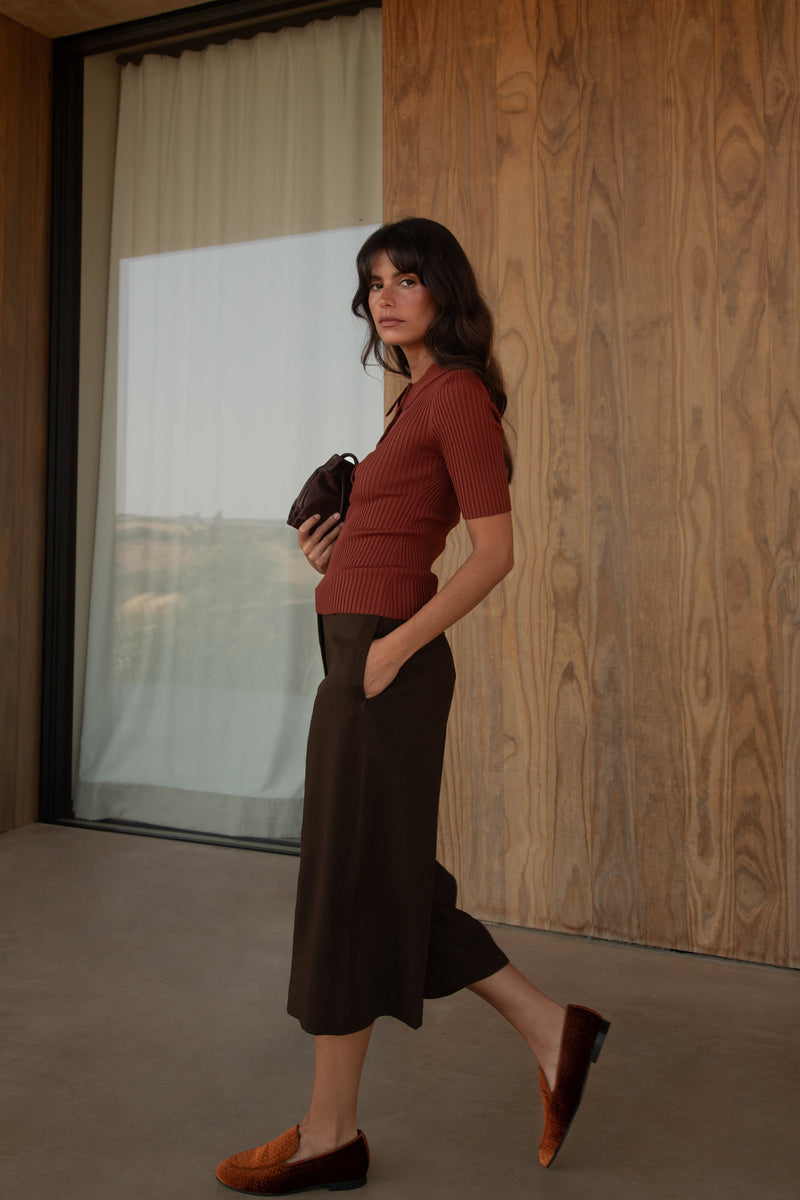 Mocasín Marnie Naranja Oxidado