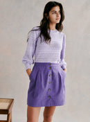 JUPE COURTE BOUTONNEE JOHANNIE PETITE MENDIGOTE