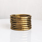 Buddhistisk Bangle - Antique Gold
