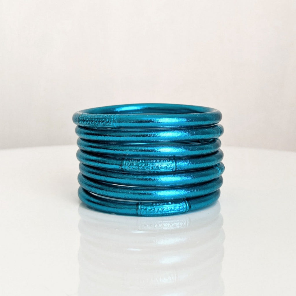 Buddhist Bangle - Azure Blue