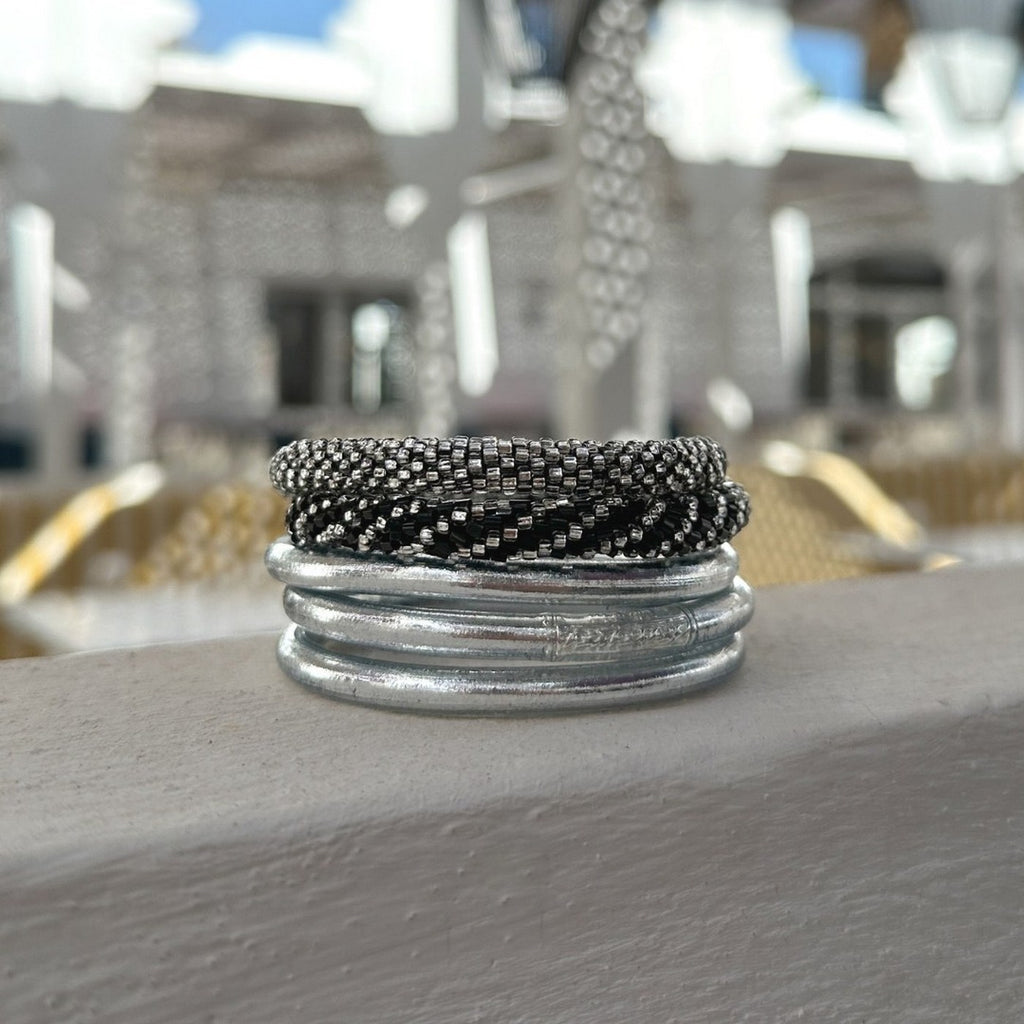 Buddhistisk Armbånd - Sølv
