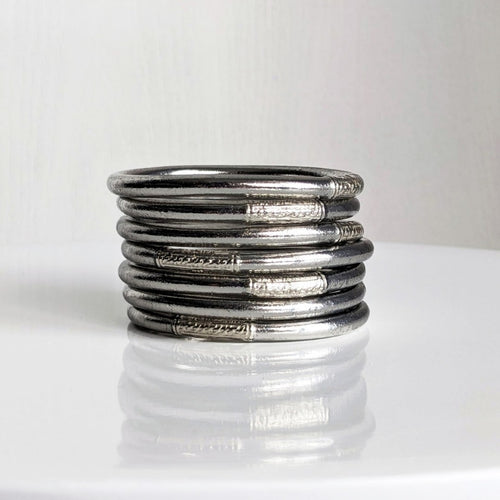 Jonc Bouddhiste - Antique Silver