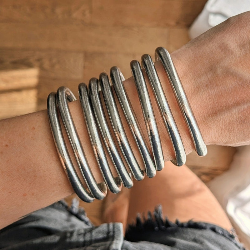 Brazalete budista - Plata antigua