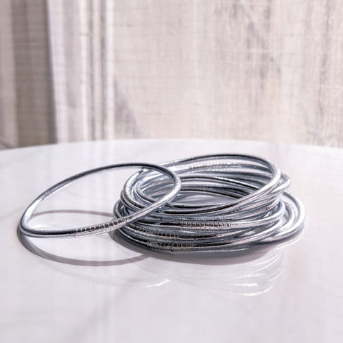 Jonc Bouddhiste Fin - Silver