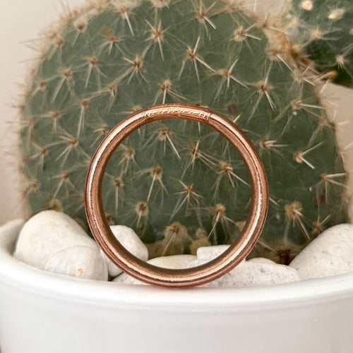 Jonc Bouddhiste Plat 12Mm - Champagne