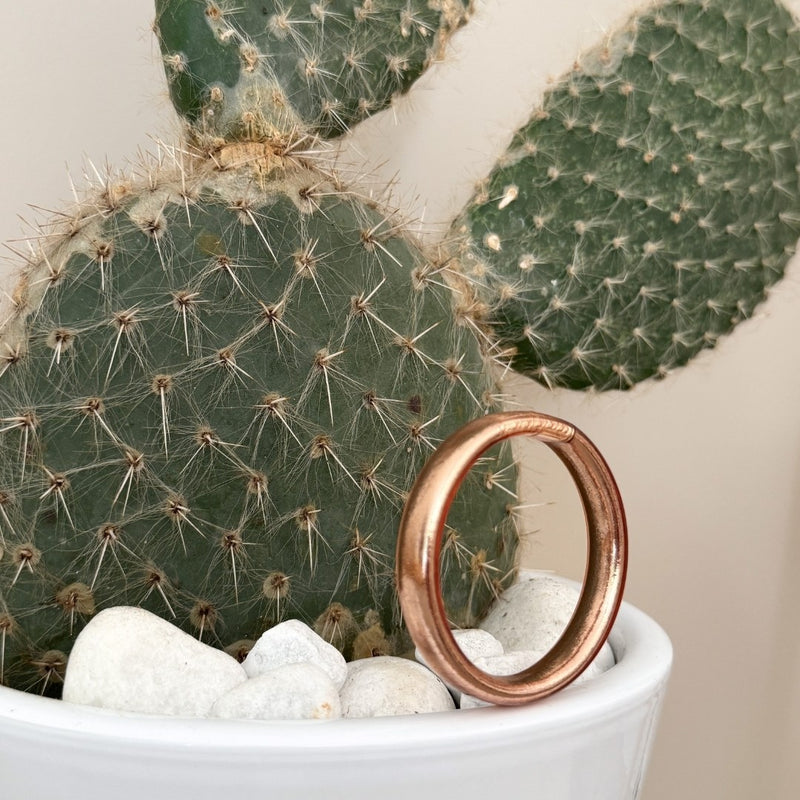 Jonc Bouddhiste Plat 12Mm - Champagne