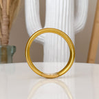 Jonc Bouddhiste Plat 12Mm - Light Gold