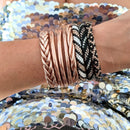 Jonc Bouddhiste Torsadé - Champagne