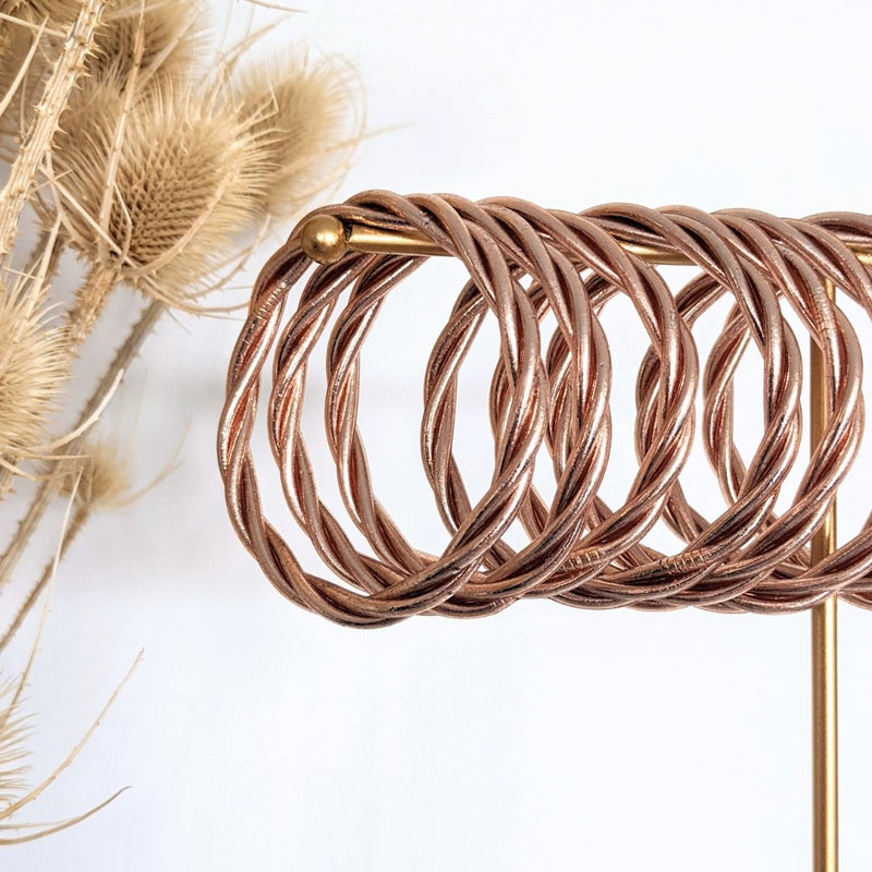 Jonc Bouddhiste Torsadé - Champagne