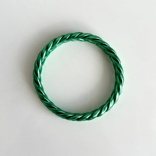 Jonc Bouddhiste Tressé - Vert Cactus