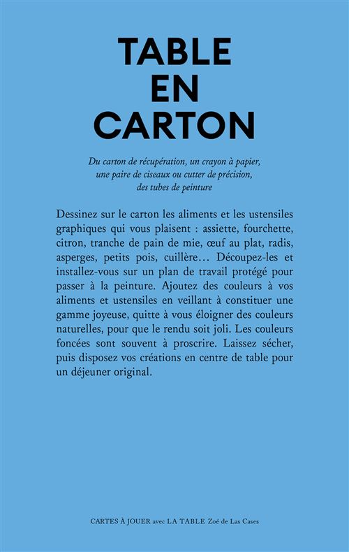 Jouer Avec La Table - Zoé De Las Cases