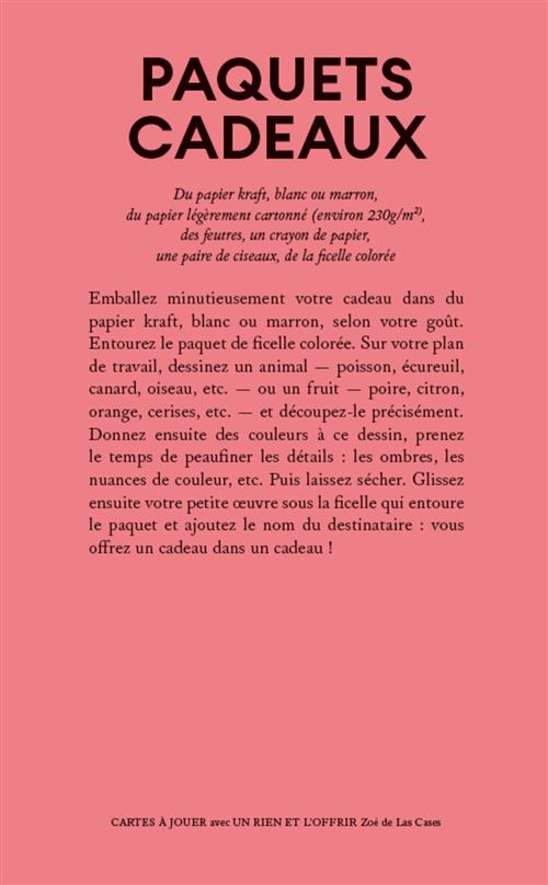 Jouer Avec Un Rien Et L'Offrir - Zoé De Las Cases