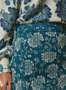 JUPE COURTE FLEURIE BLEUE JUNE PETITE MENDIGOTE