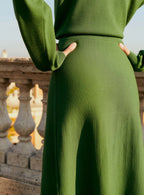 Jasmine Knitted Skirt - Cactus