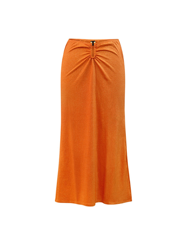 Falda Elena Lurex Cobre