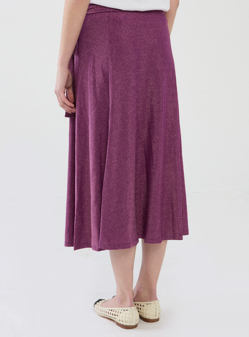 Jupe Jilo Jersey Lurex - Mauve