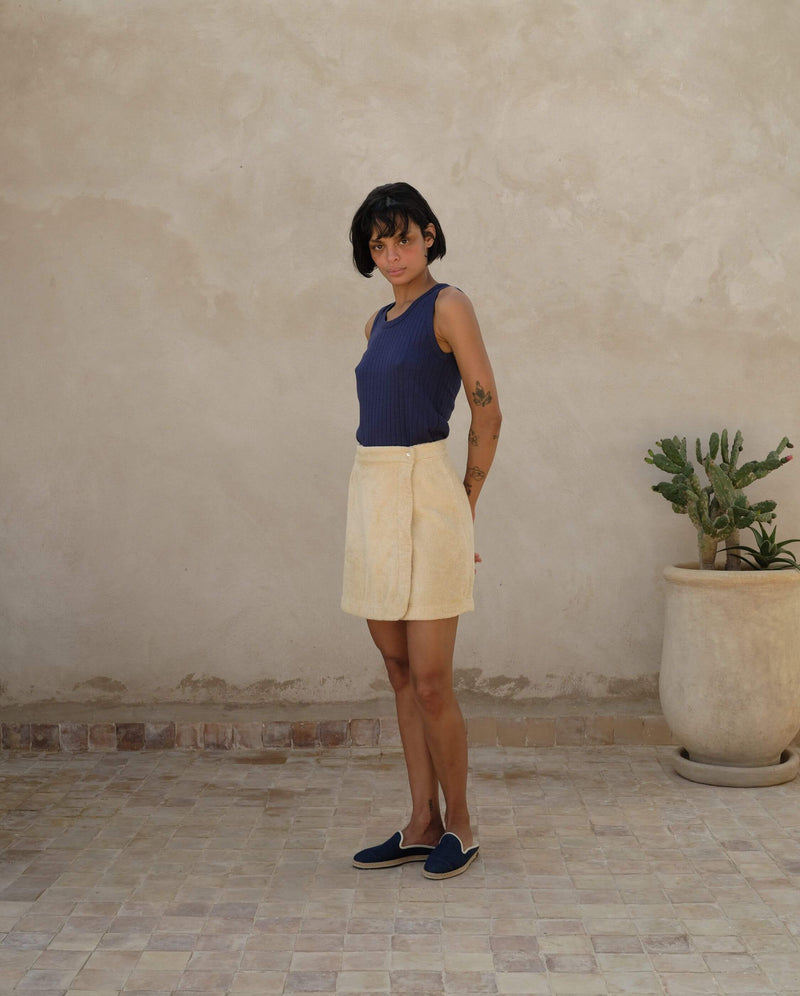 Jupe beige femme Angarde packshot profile