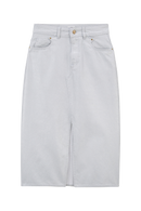 Falda Wendy Denim Revestida Plata