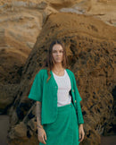 Jupe vert femme Angarde lifestyle ensemble