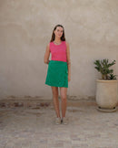 Jupe vert femme Angarde packshot face