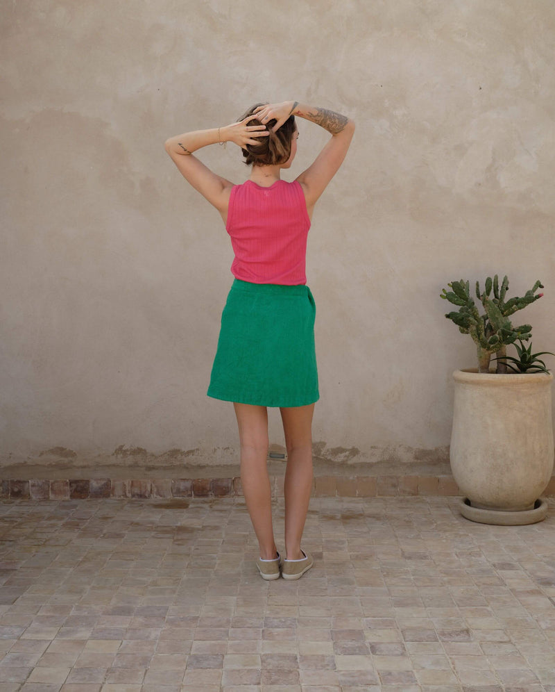 Jupe vert femme Angarde packshot dos