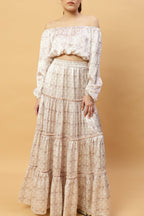 Top Joana - Pavo Real Blanco