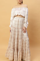 Top Joana - White Peacock