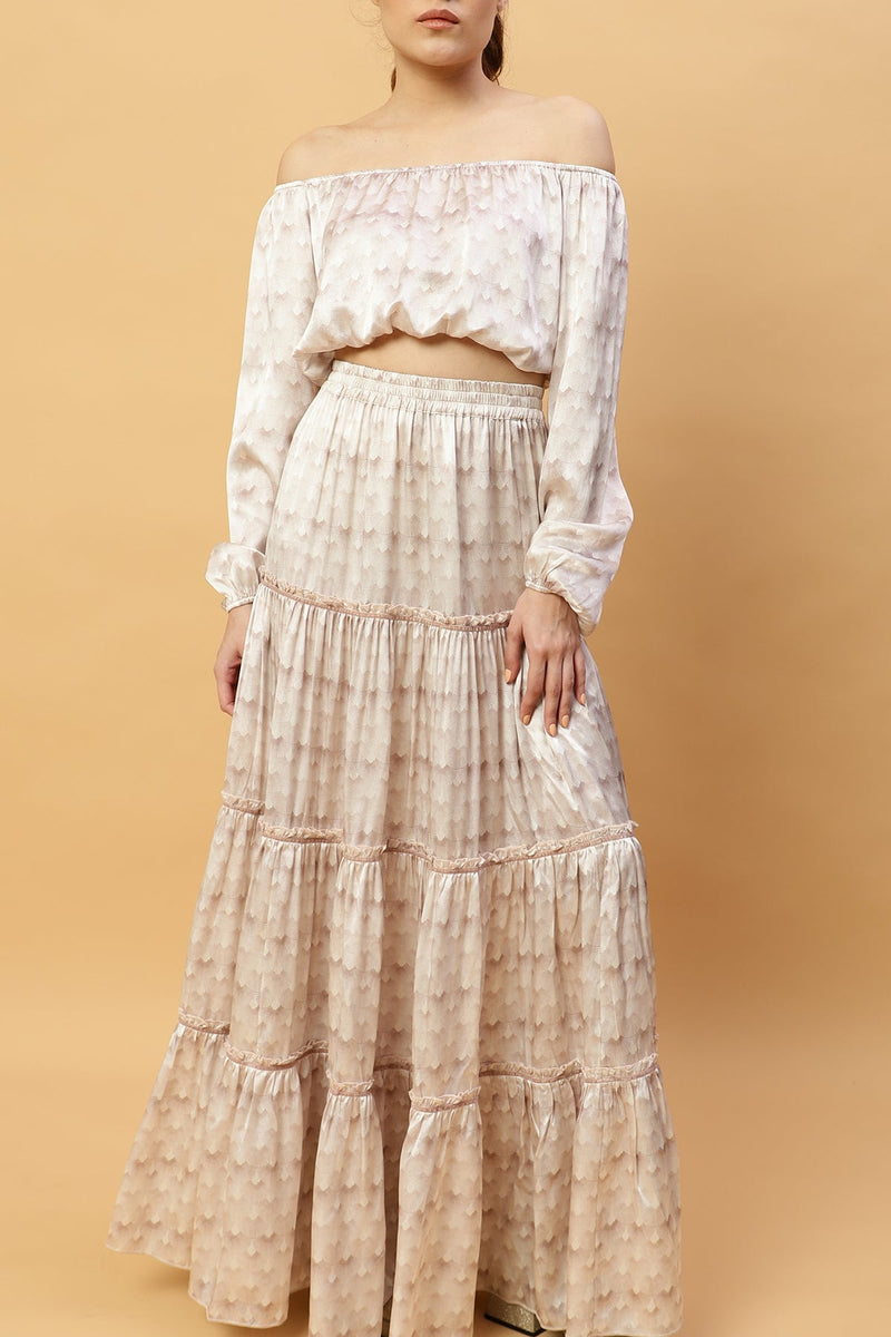 Top Joana - White Peacock