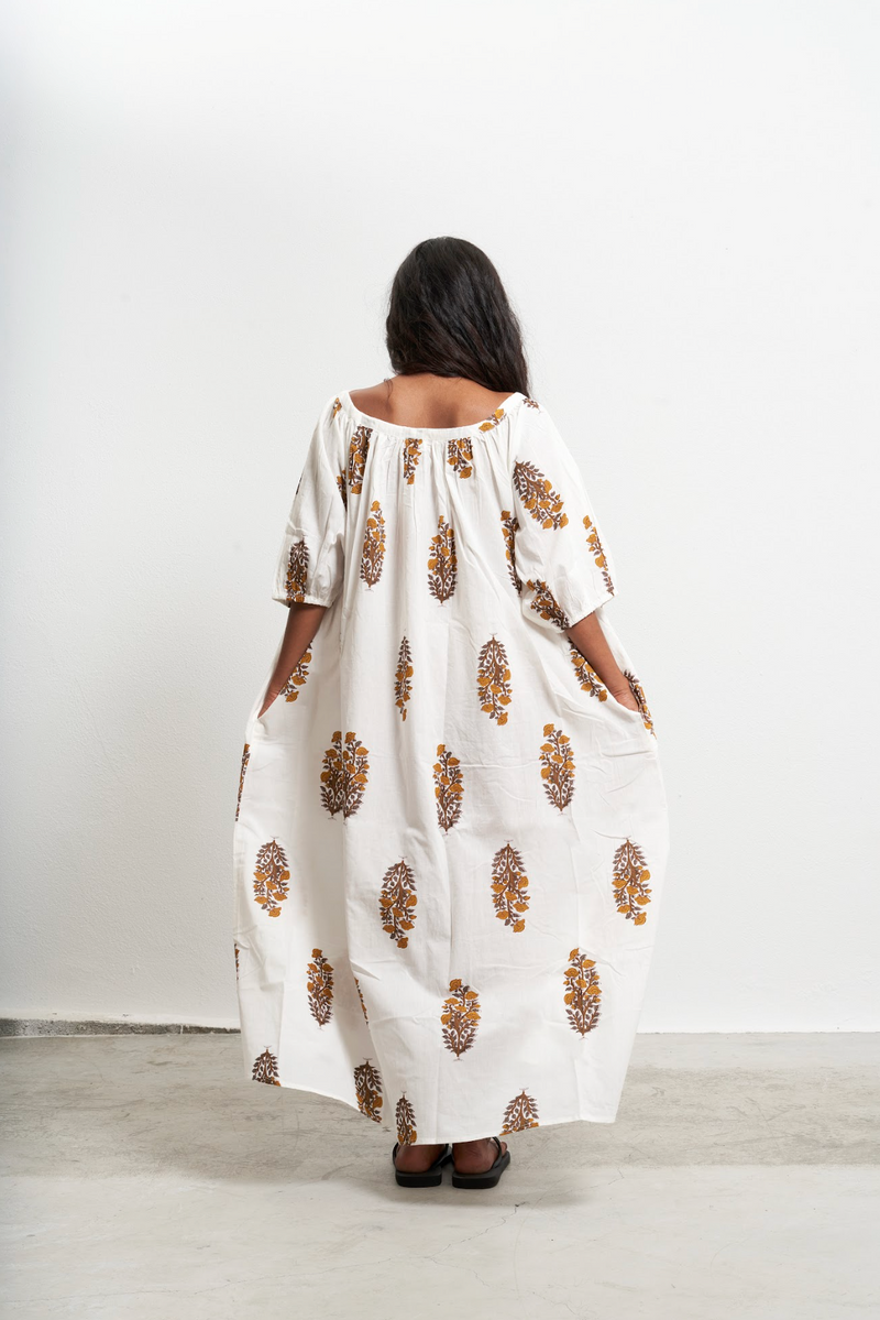 Robe Justina Mustard