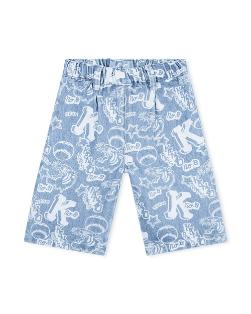 Pantalon Denim Bleach Pouss - Bébé Fille - Kenzo Kids