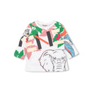 T-Shirt Manches Longues Blanc - Bébé Fille - Kenzo Kids