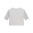 T-Shirt Manches Longues Gris Chine - Bébé Fille - Kenzo Kids