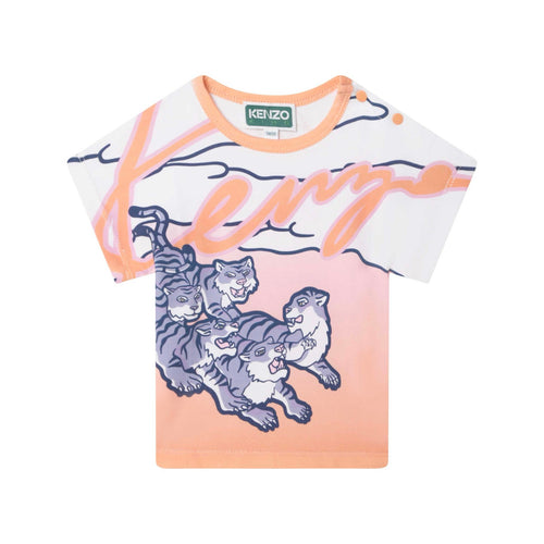 T-Shirt Manches Courtes Mango Fonce - Bébé Fille - Kenzo Kids