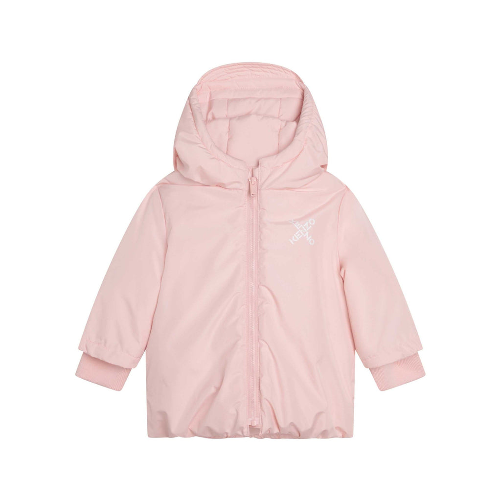 Petal Pink Puffer Jacket - Baby Girl