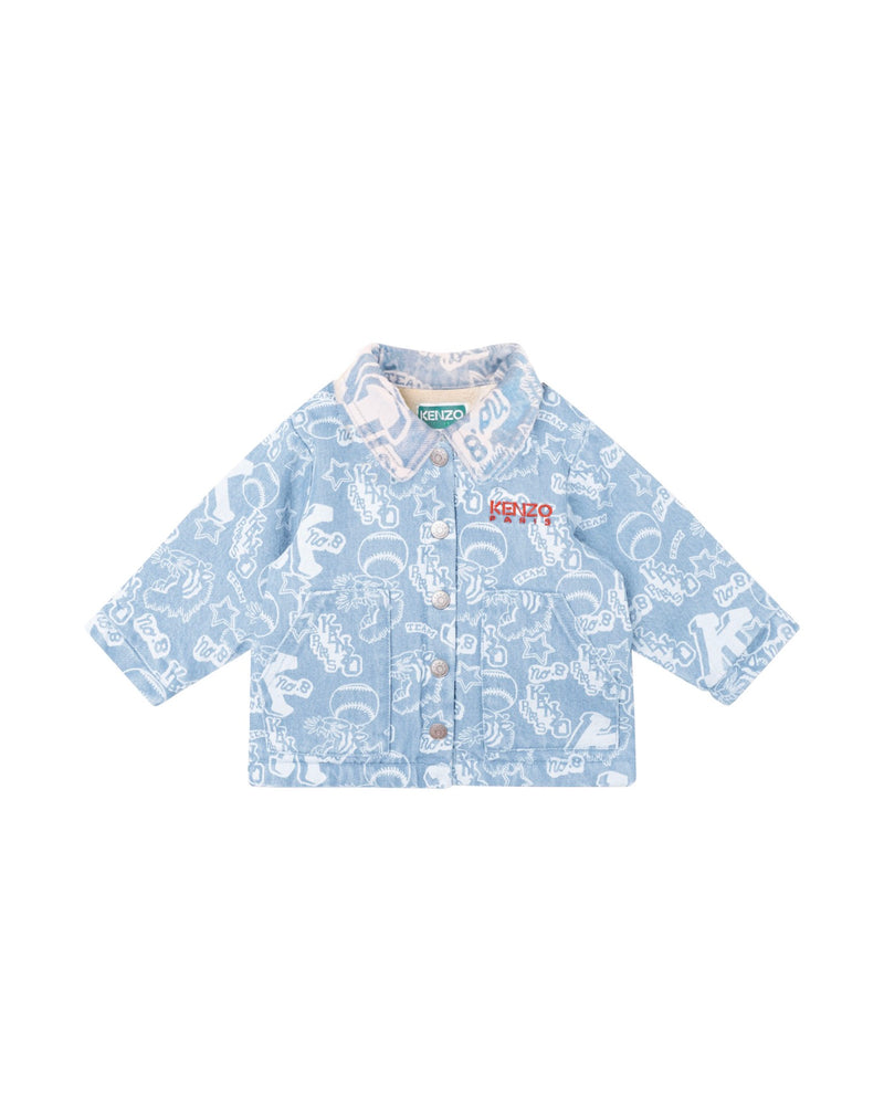 Veste Denim Bleach Pouss - Bébé Garçon - Kenzo Kids