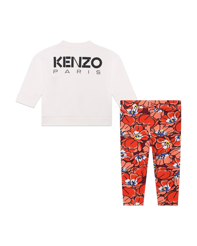 Ensemble Sweat + Pantalon Chile Red - Bébé Fille - Kenzo Kids