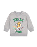 Ensemble Sweat + Pantalon Gris Clair - Bébé Garçon - Kenzo Kids