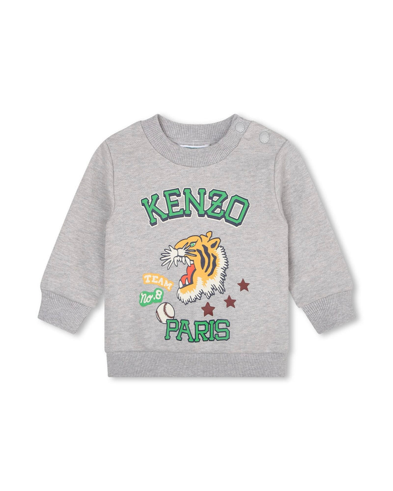 Ensemble Sweat + Pantalon Gris Clair - Bébé Garçon - Kenzo Kids