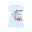 Robe Bleu Glacier - Enfant Fille - Kenzo Kids