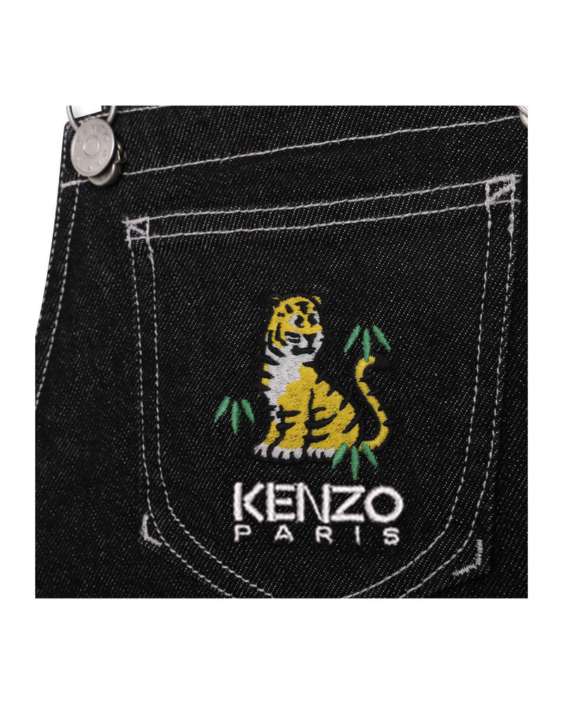 Robe Denim Denim Black - Enfant Fille - Kenzo Kids