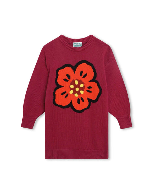 Robe Tricot Red Currant - Enfant Fille - Kenzo Kids