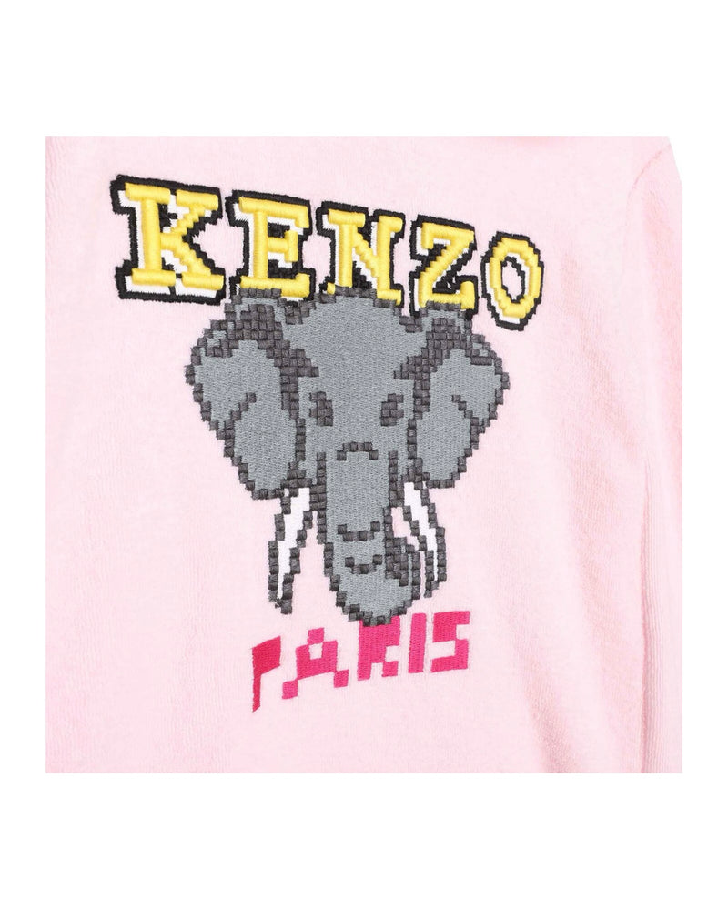 Robe A Capuche Oeillet - Enfant Fille - Kenzo Kids