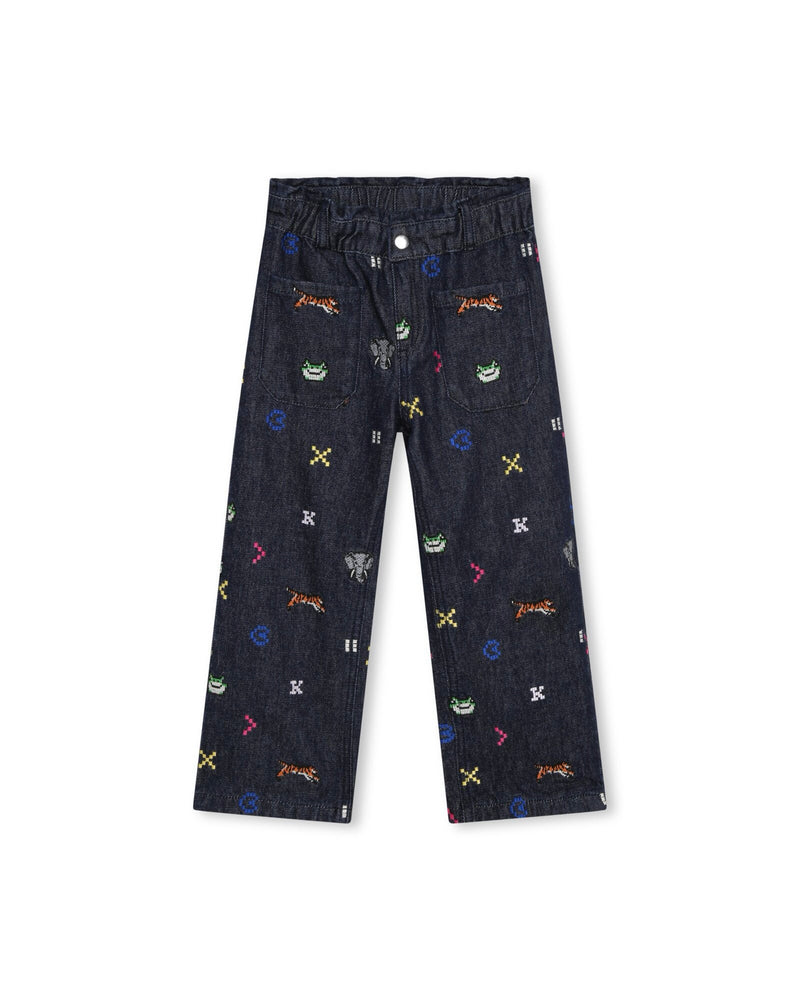 Pantalon Denim Denim Brut - Enfant Fille - Kenzo Kids