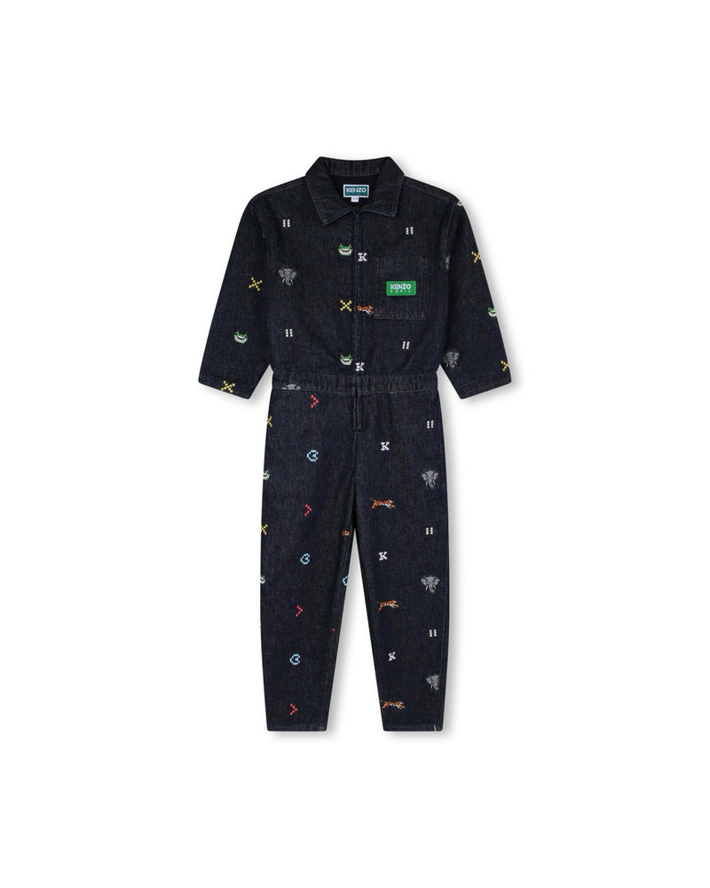 Combinaison Denim Brut - Enfant Fille - Kenzo Kids