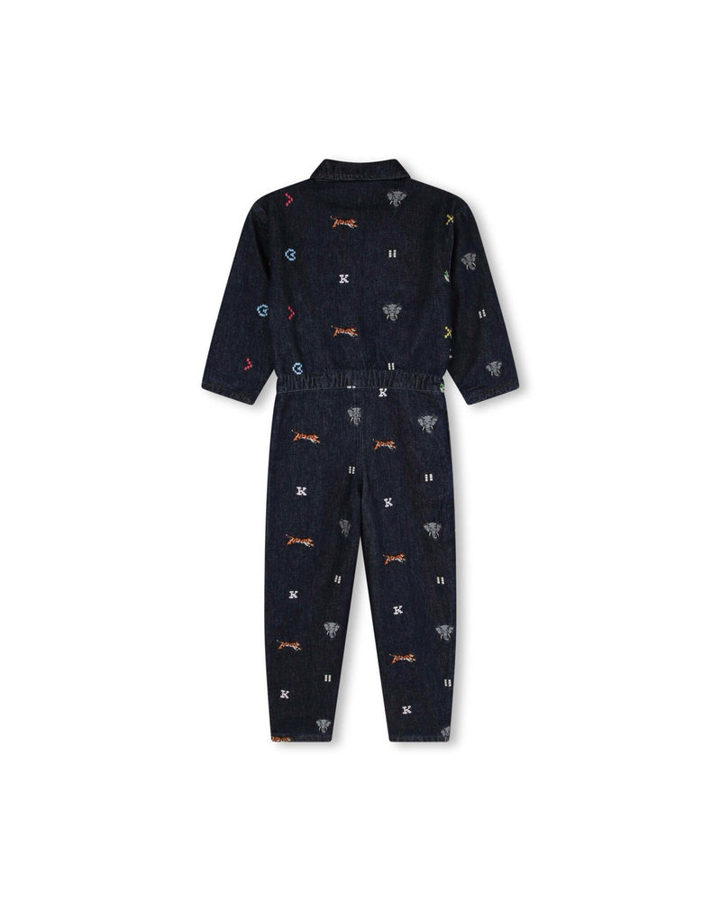 Combinaison Denim Brut - Enfant Fille - Kenzo Kids